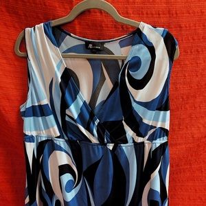 AB Studio faux wrap blouse in blue XL